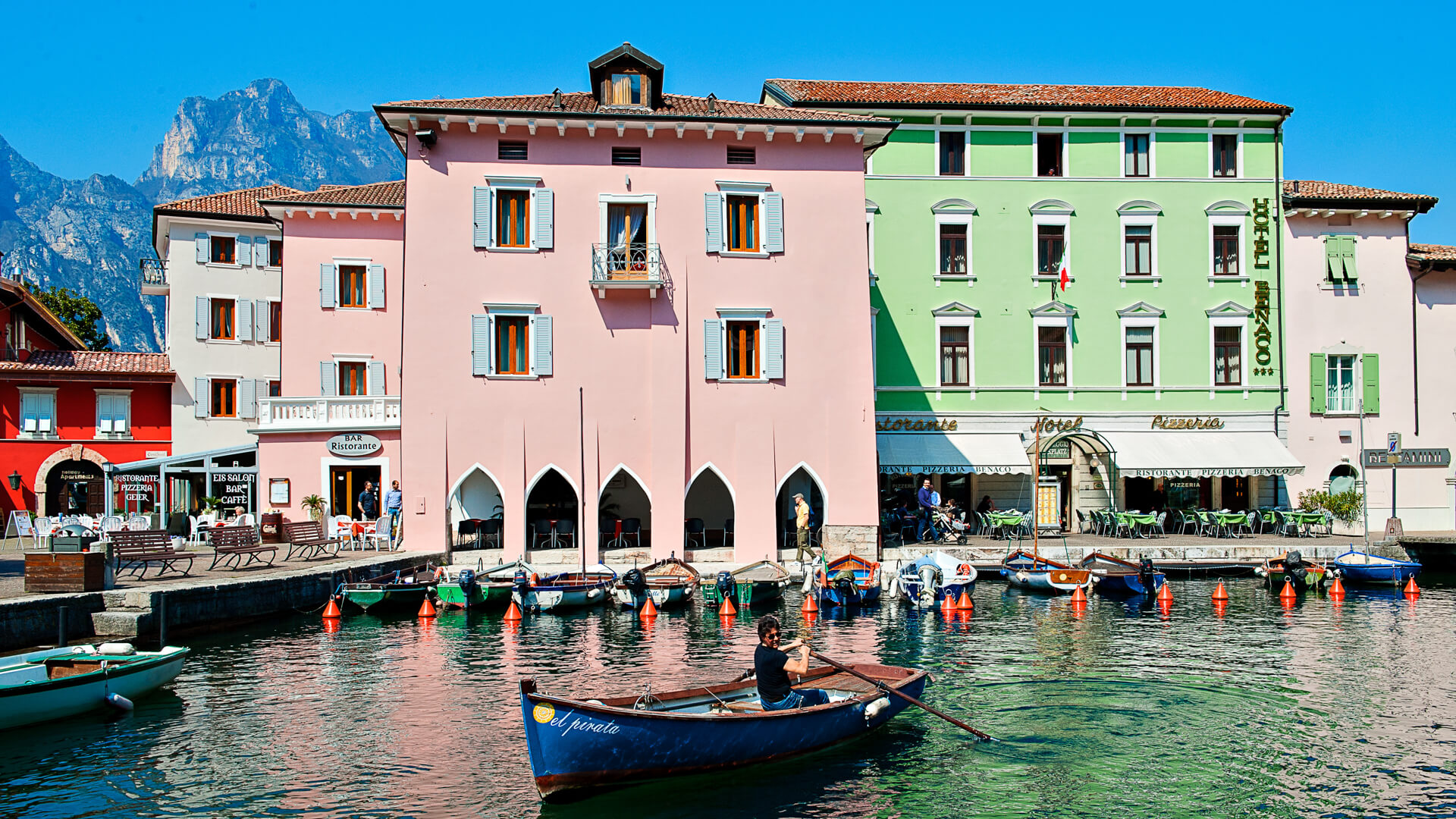 Hotel Benaco Torbole Harbor Italy Facing The Garda Lake Since 1908